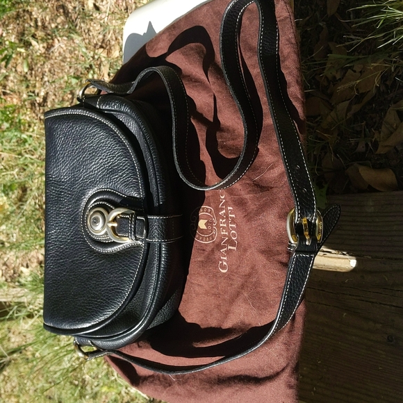 Gianfranco Lotti leather cross body bag with original bag - Picture 1 of 10